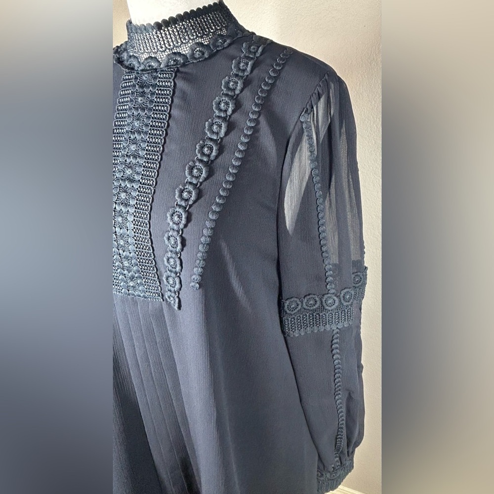 Ted Baker Giorggi Lace Tunic Dress Size 2 Embroidered Timeless Old Money - Picture 3 of 15